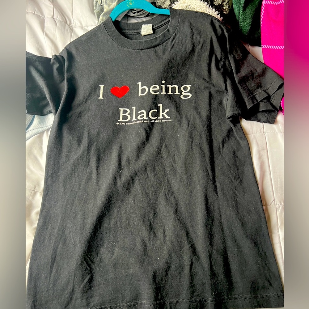 I Love Being Black T shirt Medium Size